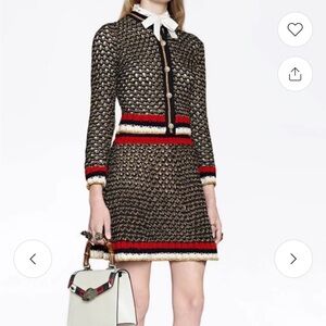 Gucci XS Tweed Knit Cardigan – Excellent Condition